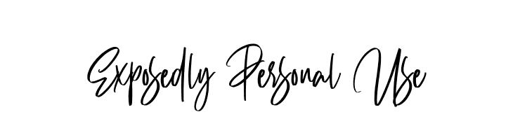 Exposedly Personal Use  font caratteri gratis