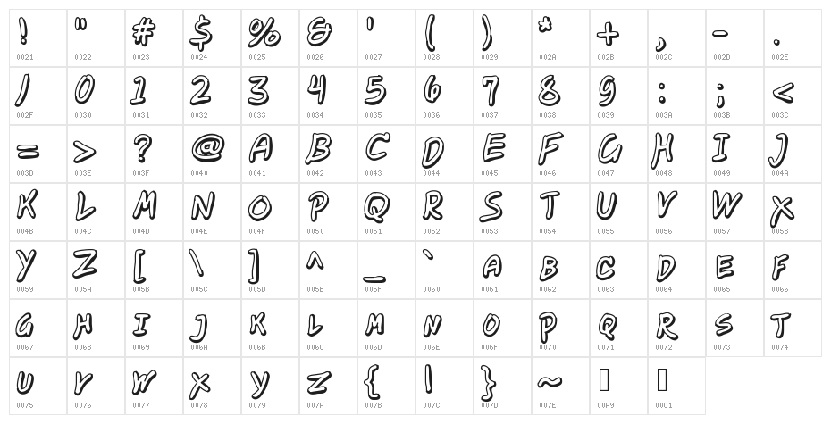 Exposition Shadow Character Map