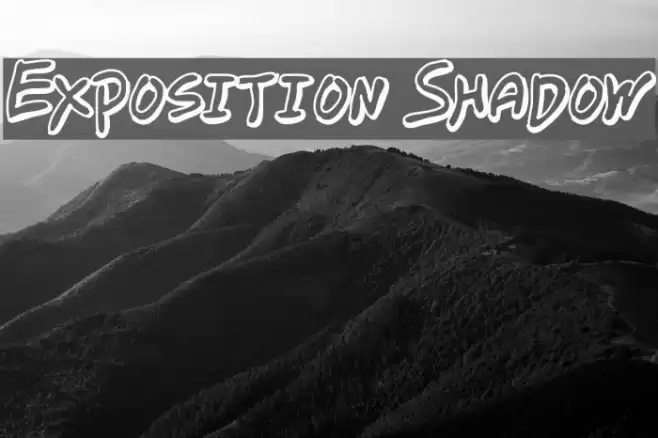 Exposition Shadow Font examples