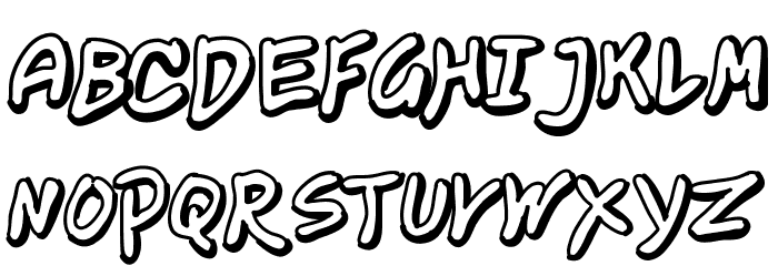 Exposition Shadow Font LOWERCASE