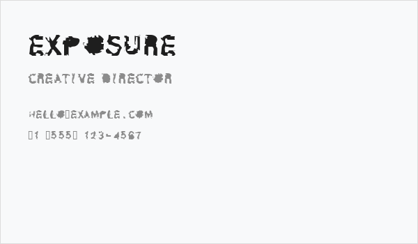 Exposure Business Card