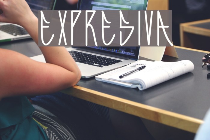 Expresiva Font examples
