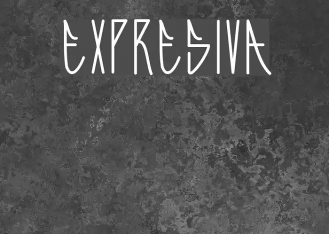 Expresiva Font examples