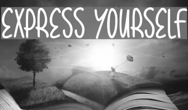 Express Yourself Font examples