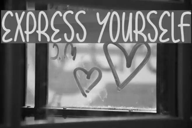 Express Yourself Font examples