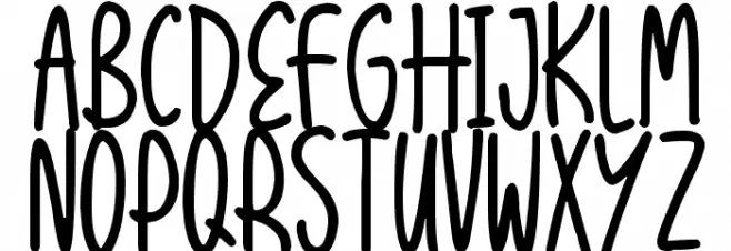 Express Yourself Font LOWERCASE
