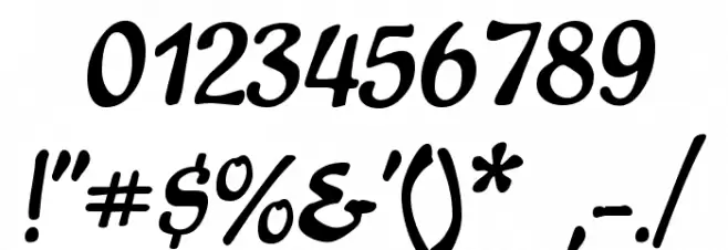 Express Font OTHER CHARS