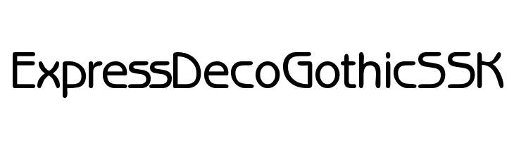ExpressDecoGothicSSK Font