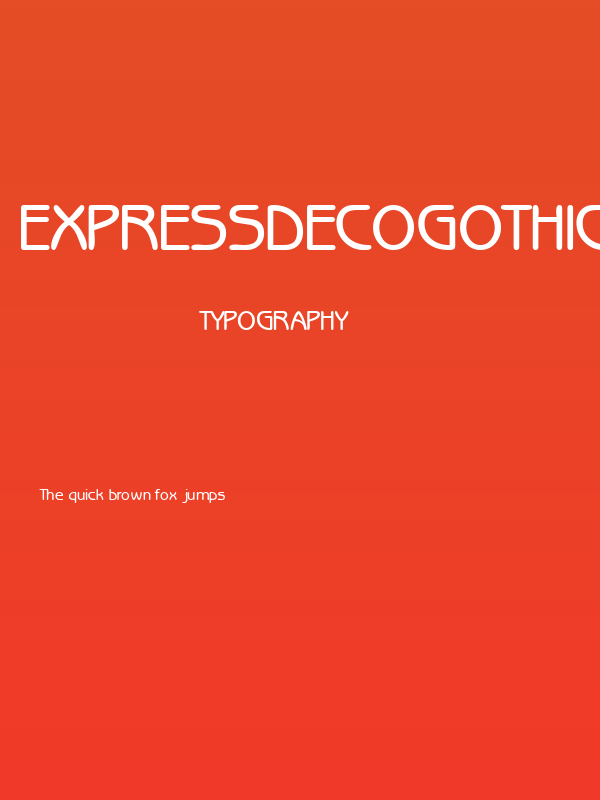 ExpressDecoGothicSSK Poster