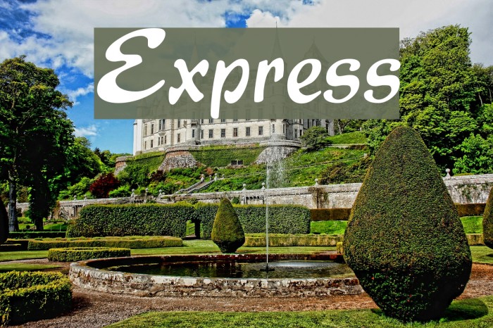 Express Font examples