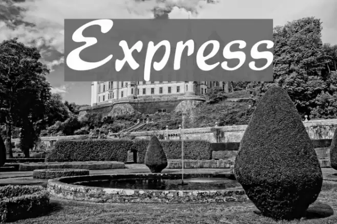 Express Font examples