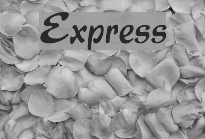 Express Font examples