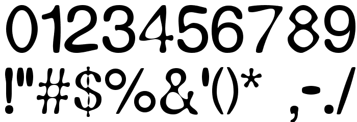 Expression Font OTHER CHARS