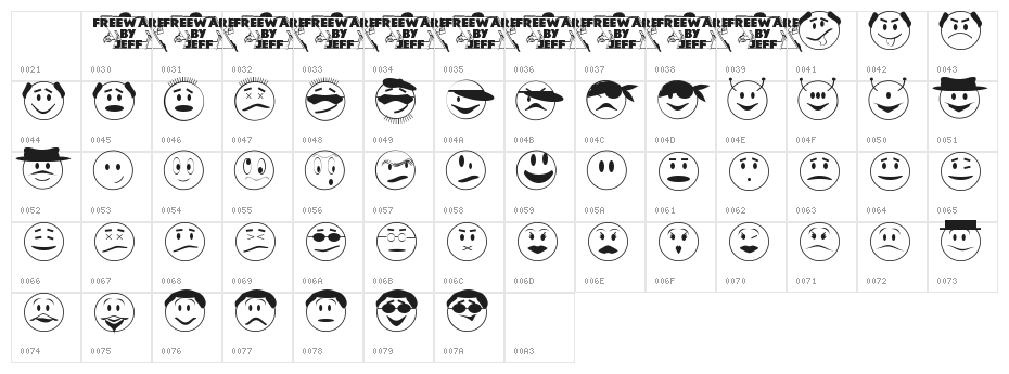 Expressionism JL Character Map