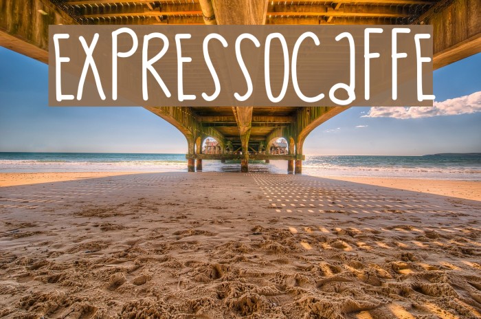 ExpressoCaffe Font examples