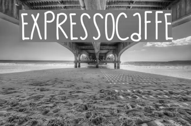ExpressoCaffe Schriftart examples