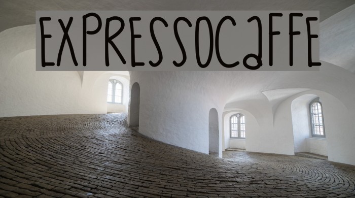 ExpressoCaffe Font examples