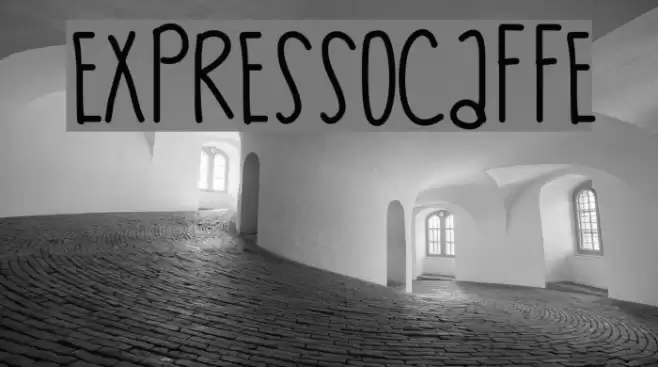 ExpressoCaffe Schriftart examples