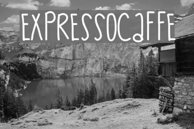 ExpressoCaffe Schriftart examples