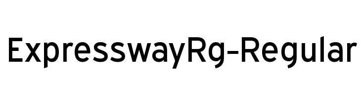 ExpresswayRg-Regular Font