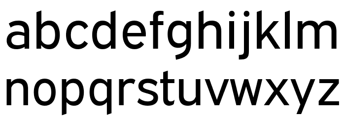 ExpresswayRg-Regular Font LOWERCASE