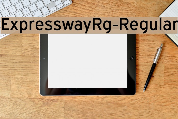 ExpresswayRg-Regular Font examples