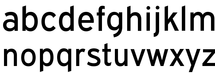 ExpresswayRg-Regular Font LOWERCASE