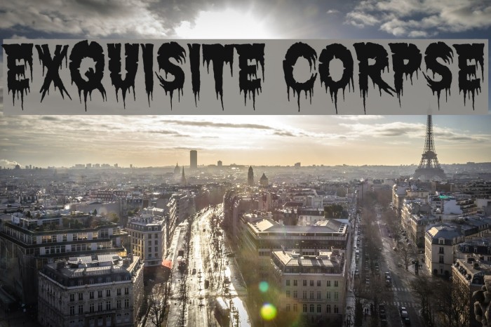 Exquisite Corpse Font examples