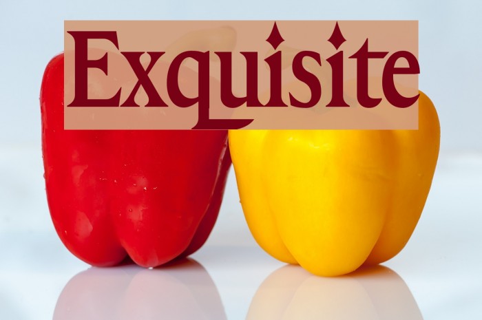Exquisite Font examples