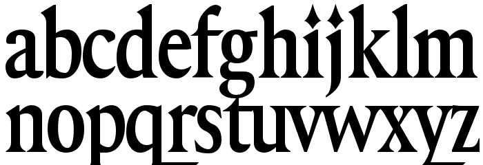 Exquisite Font LOWERCASE