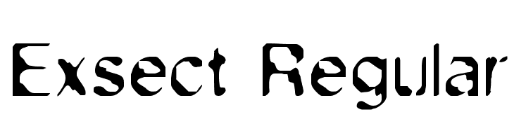 Exsect Regular Font