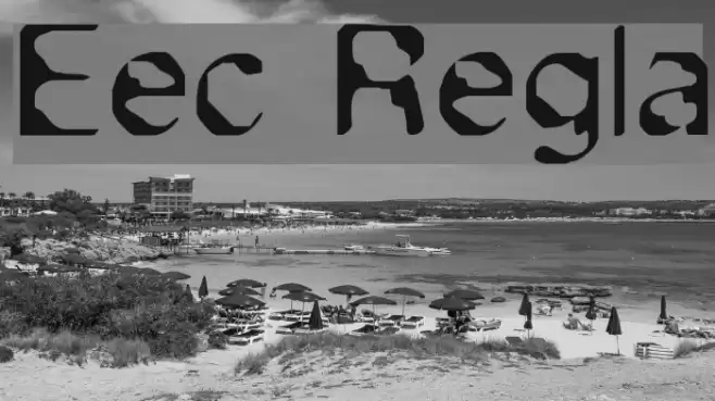 Exsect Regular Font examples