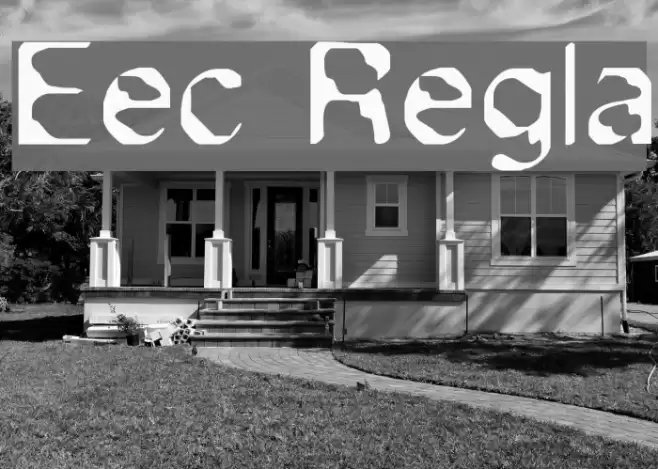 Exsect Regular Font examples