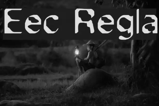 Exsect Regular Font examples