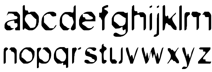 Exsect Regular Font LOWERCASE