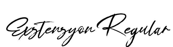 Exstensyon Regular  フリーフォントのダウンロード