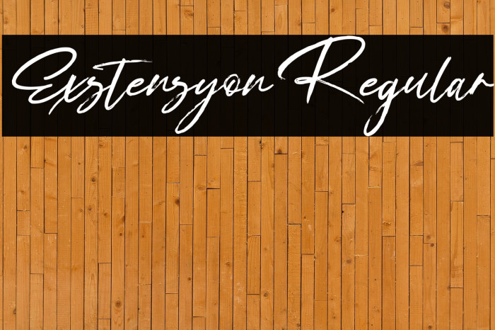 Exstensyon Regular Example 1