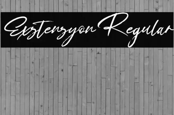Exstensyon Regular Example 1