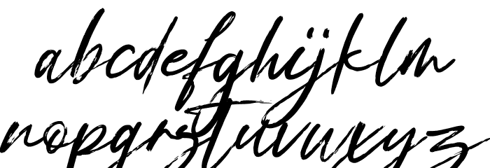 Exstensyon Regular Font LOWERCASE