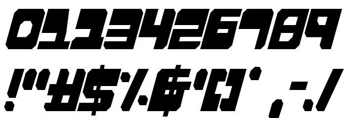 Extechchop Condensed Font OTHER CHARS