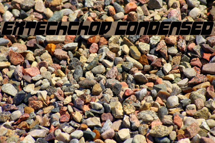Extechchop Condensed Font examples