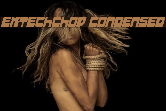 Extechchop Condensed Font examples