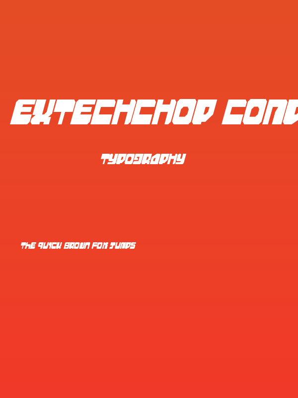 Extechchop Condensed Poster
