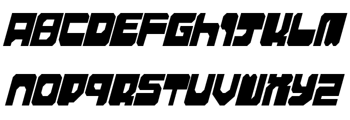 Extechchop Condensed Font LOWERCASE