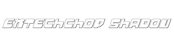 Extechchop Shadow  免费字体下载