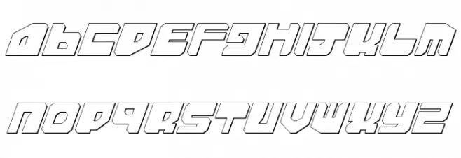 Extechchop Shadow Шрифта ВЕРХНИЙ