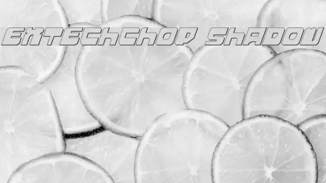 Extechchop Shadow Caratteri examples