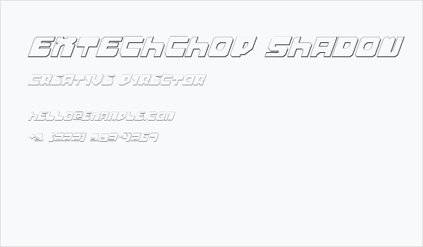 Extechchop Shadow Business Card