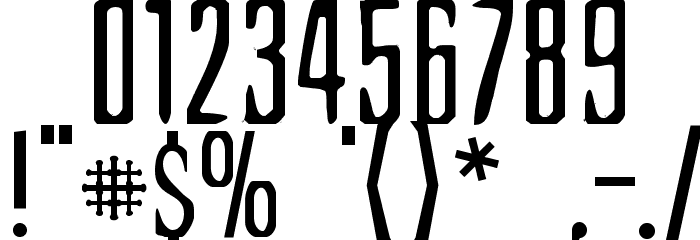 Extemplary Font OTHER CHARS