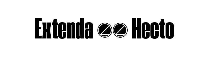 Extenda 40 Hecto  font caratteri gratis